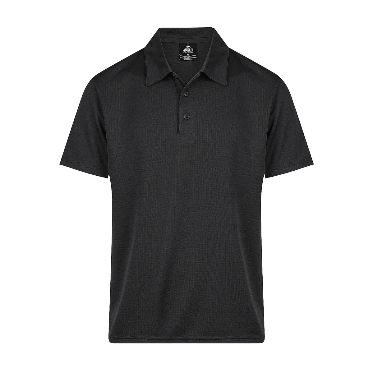aussie pacific botany mens polo in black