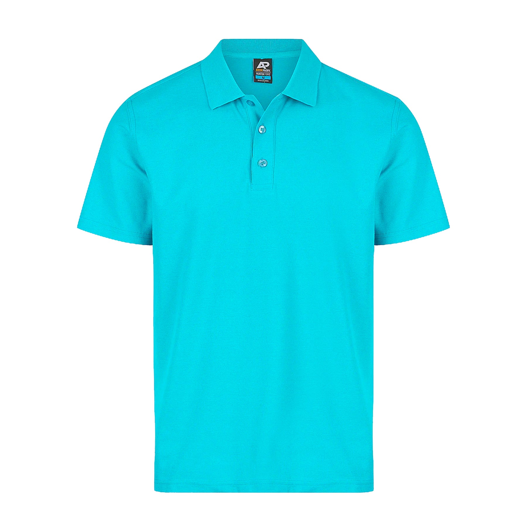 aussie pacific hunter mens polo in cyan