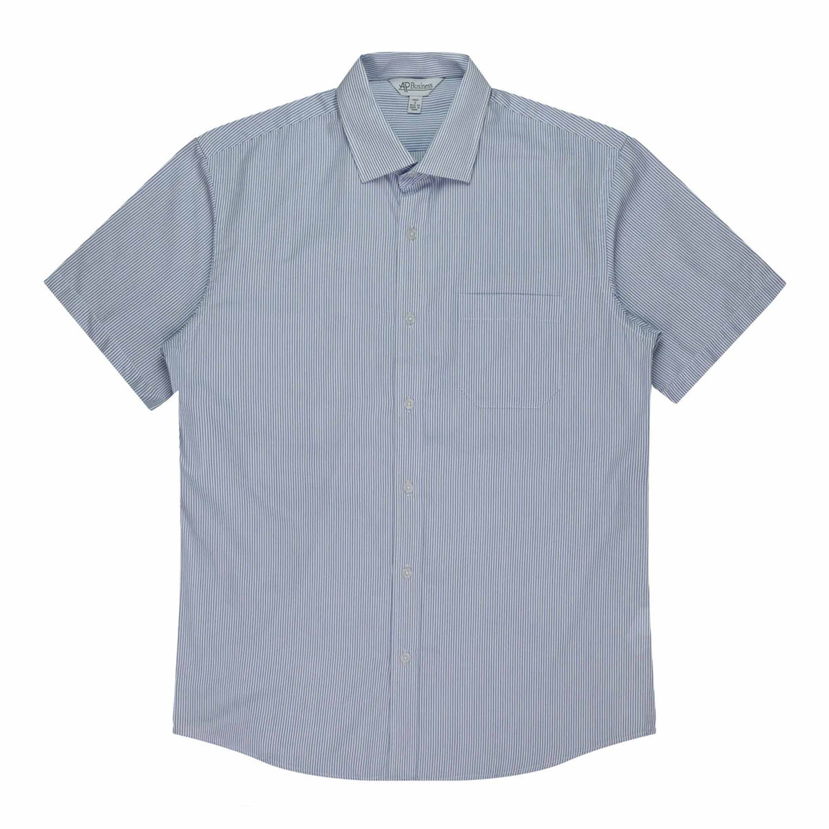 aussie pacific henley mens short sleeve shirt in white navy