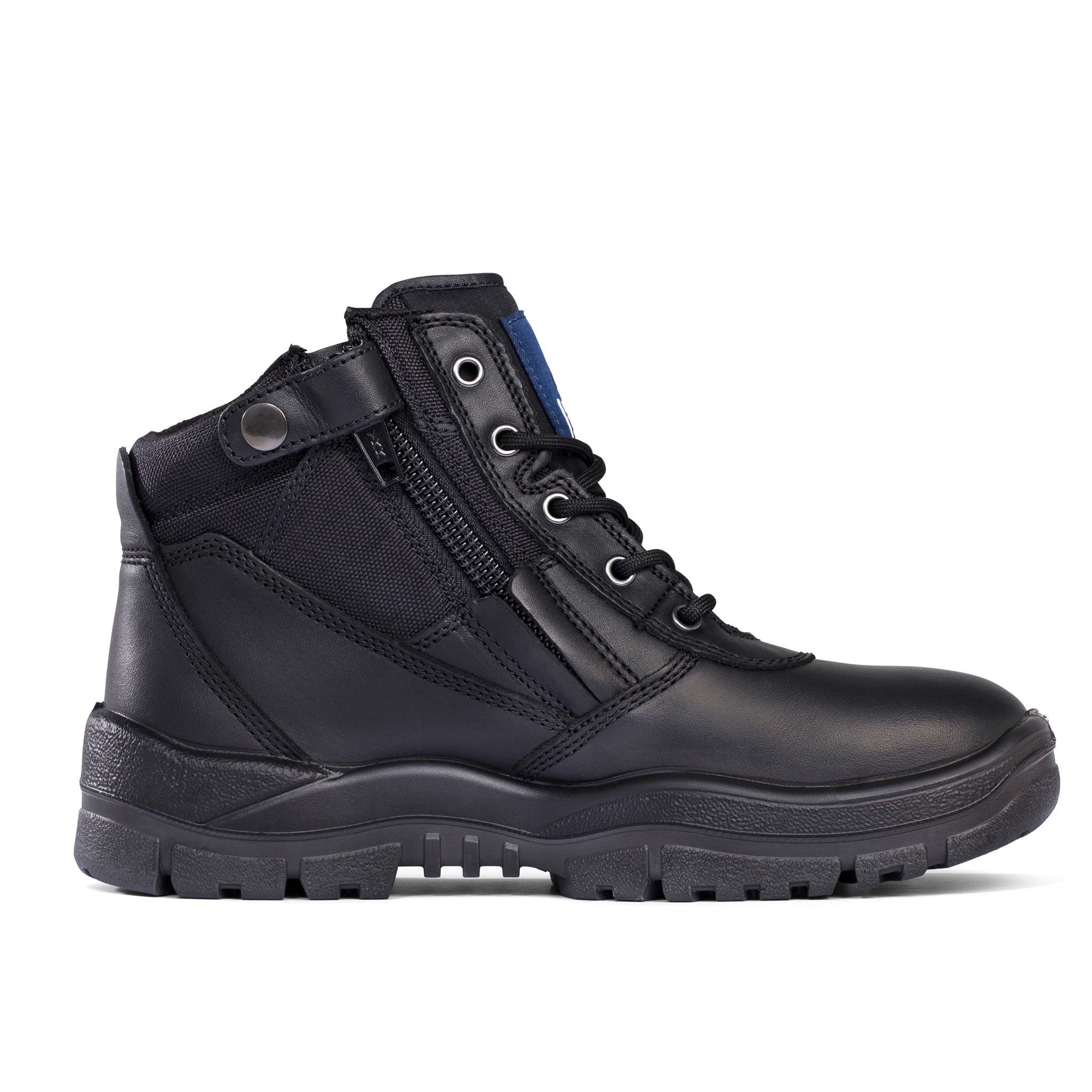 MONGREL BLACK ZIP SIDER BOOT - 261020 | TRADIES WORKWEAR & SAFETY