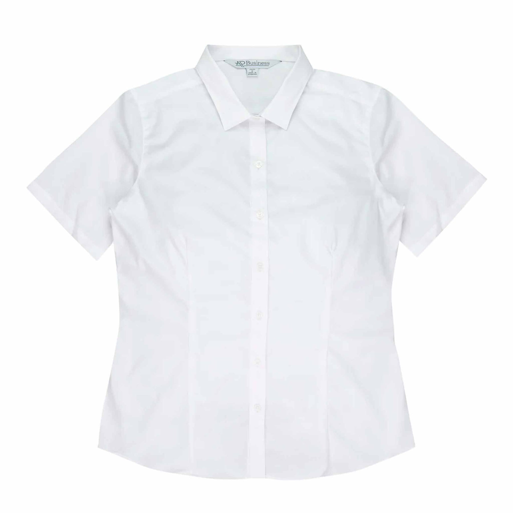 aussie pacific kingswood ladies short sleeve shirt in white