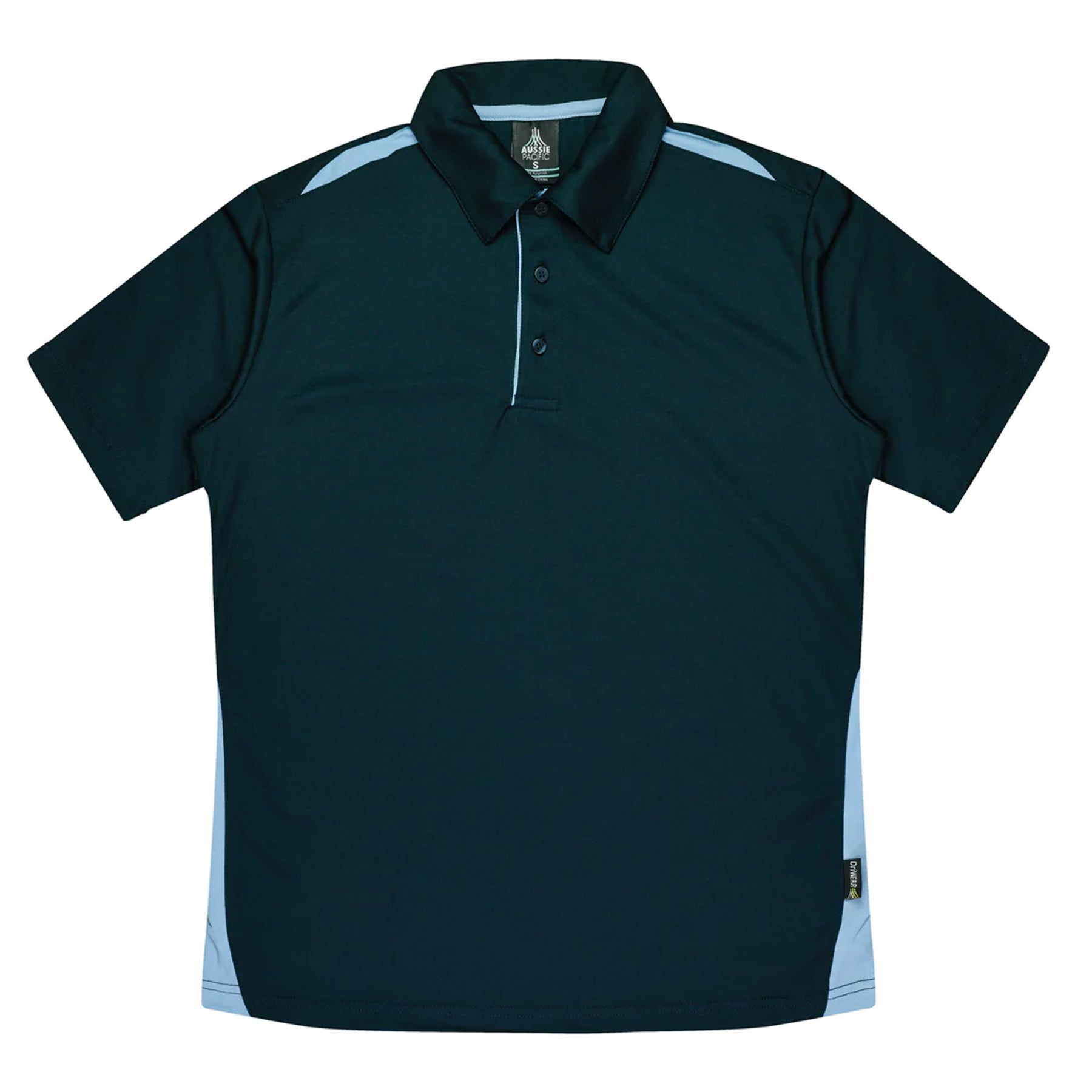 aussie pacific paterson kids polos in navy sky