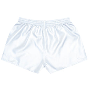 aussie pacific rugby kids shorts in white