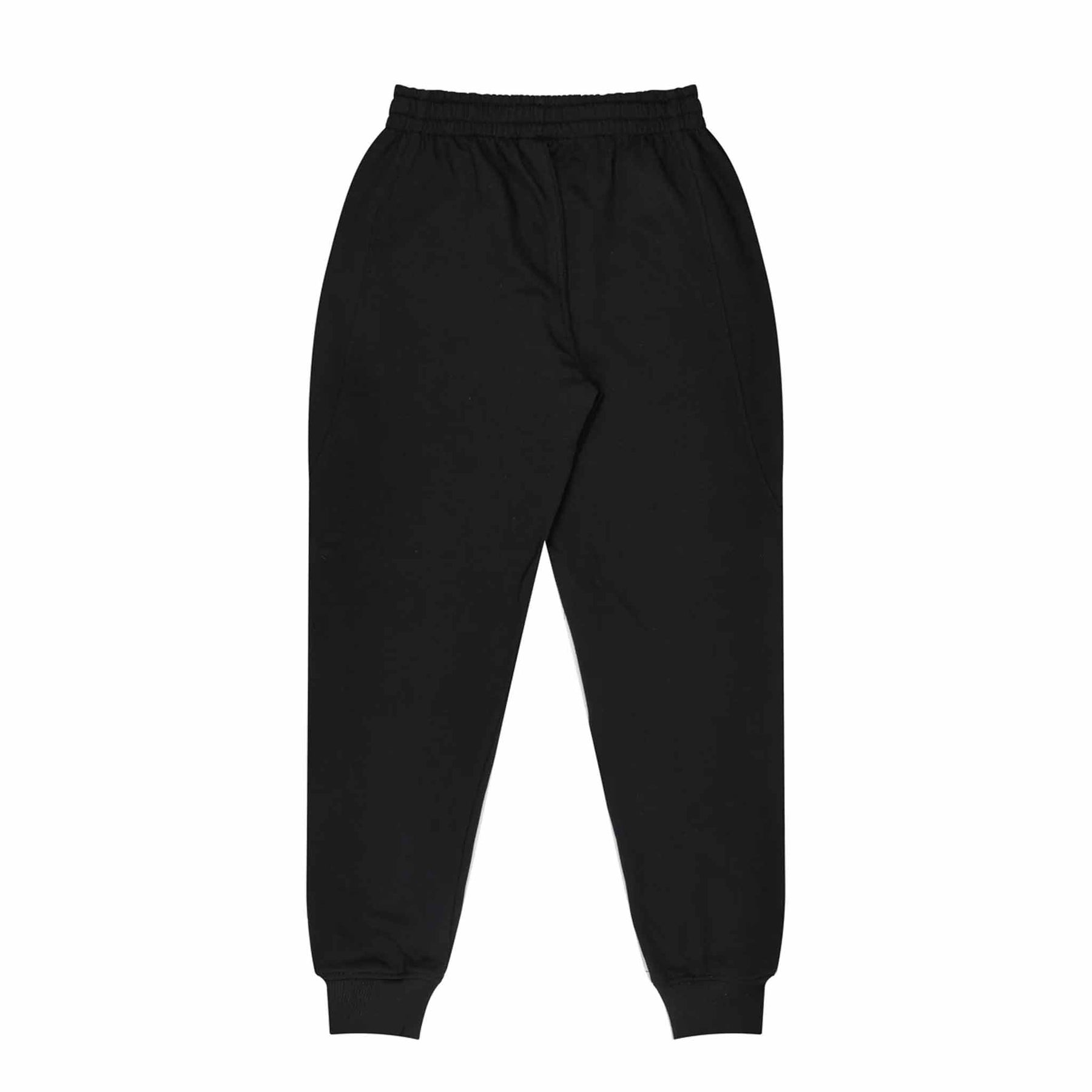 aussie pacific tapered fleece kids pants in black