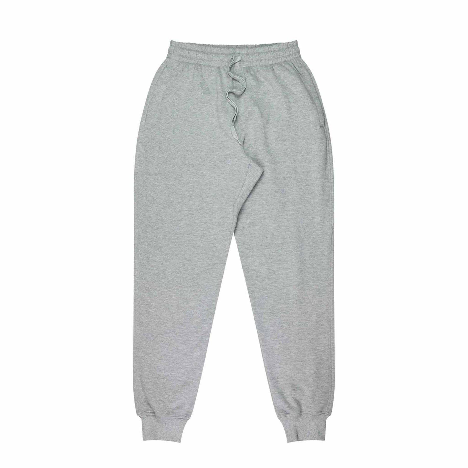 aussie pacific tapered fleece kids pants in grey marle