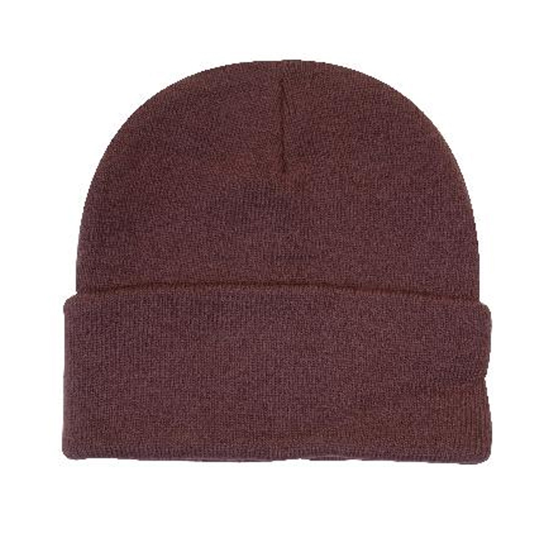 acrylic knit beanie in maroon