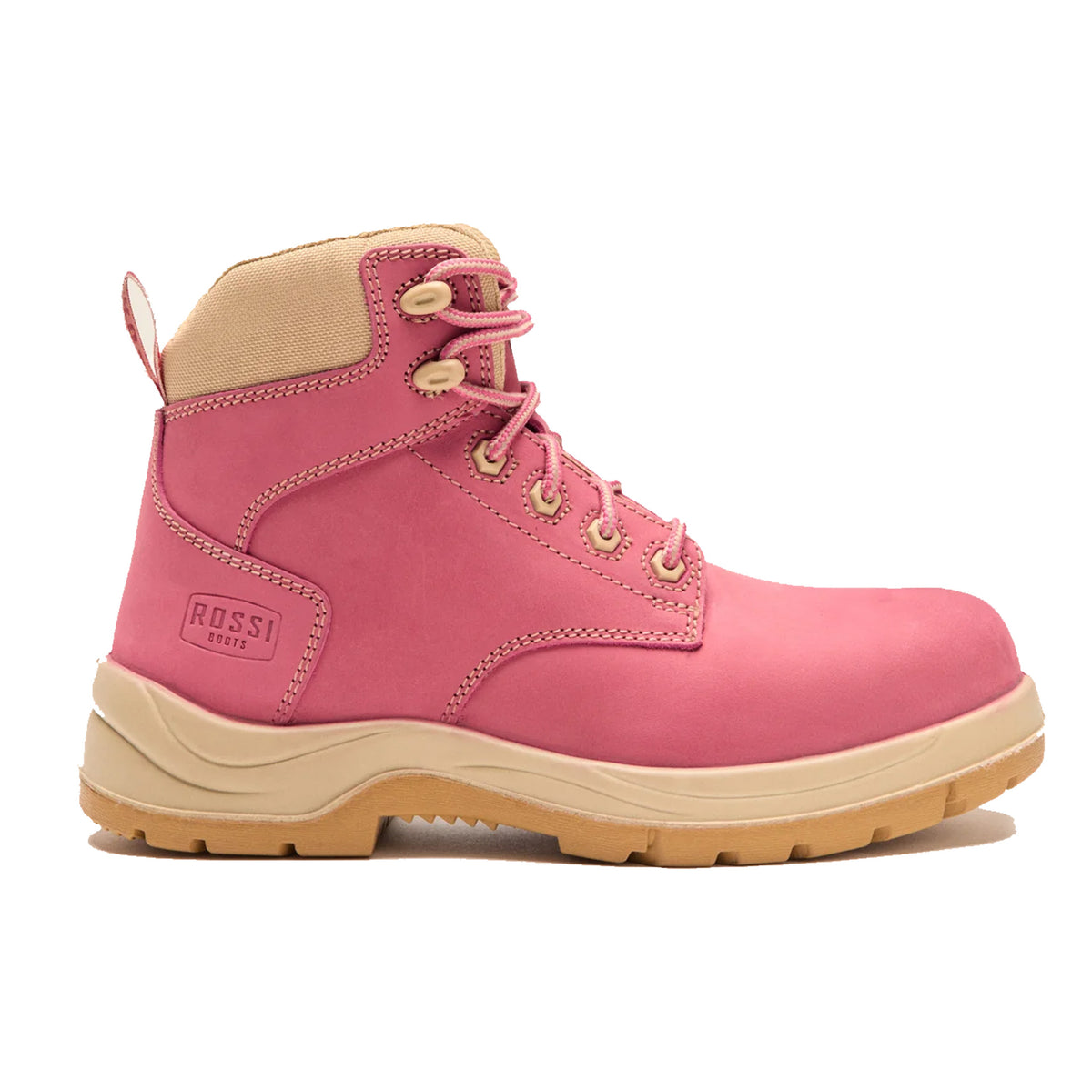 rossi ladies hope ironlite safety boot in pink