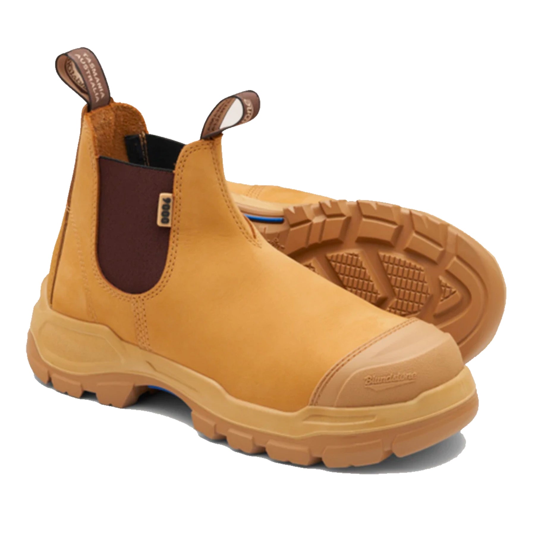 blundstone rotoflex wheat elastic side boot