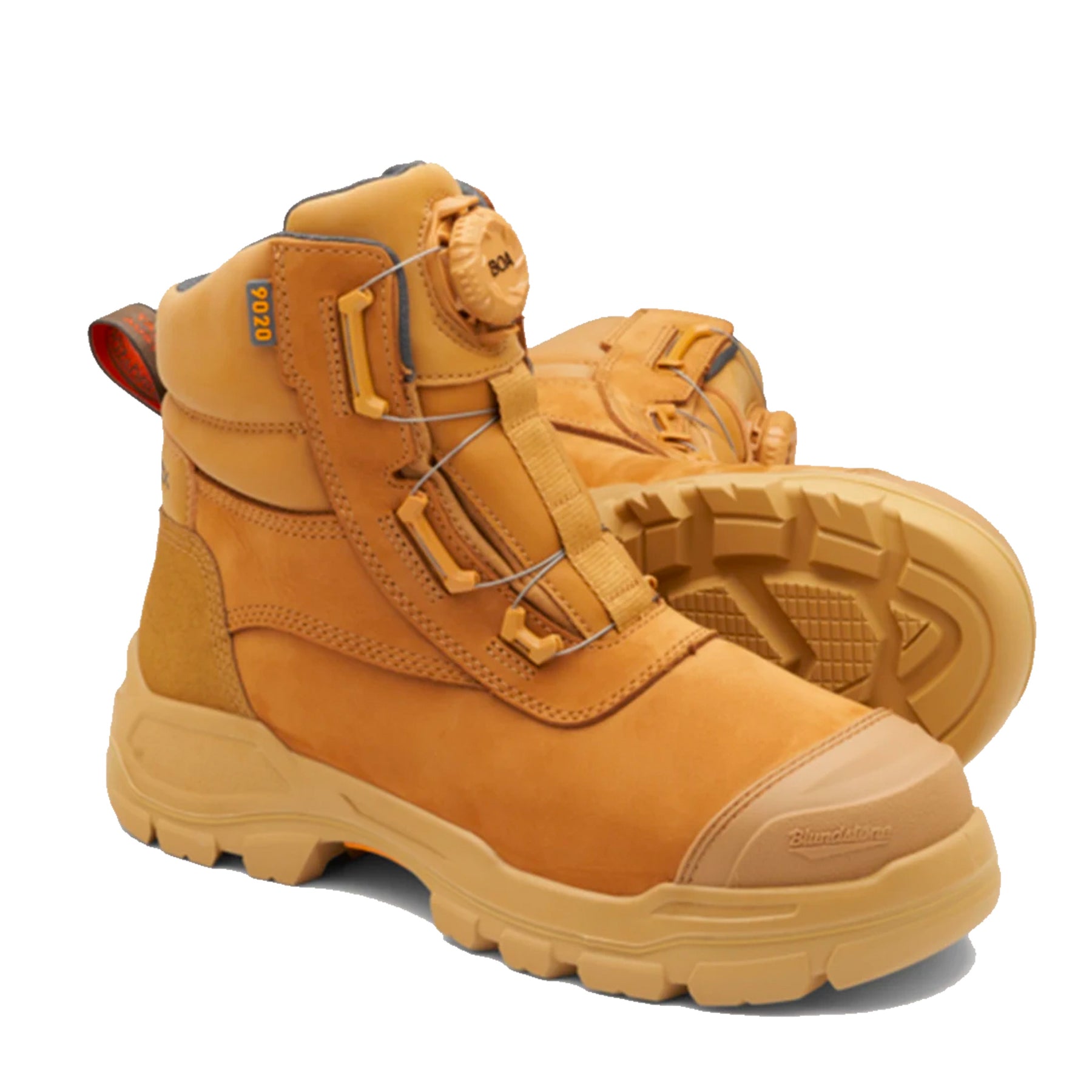 blundstone boa lace rotoflex work boot in wheat