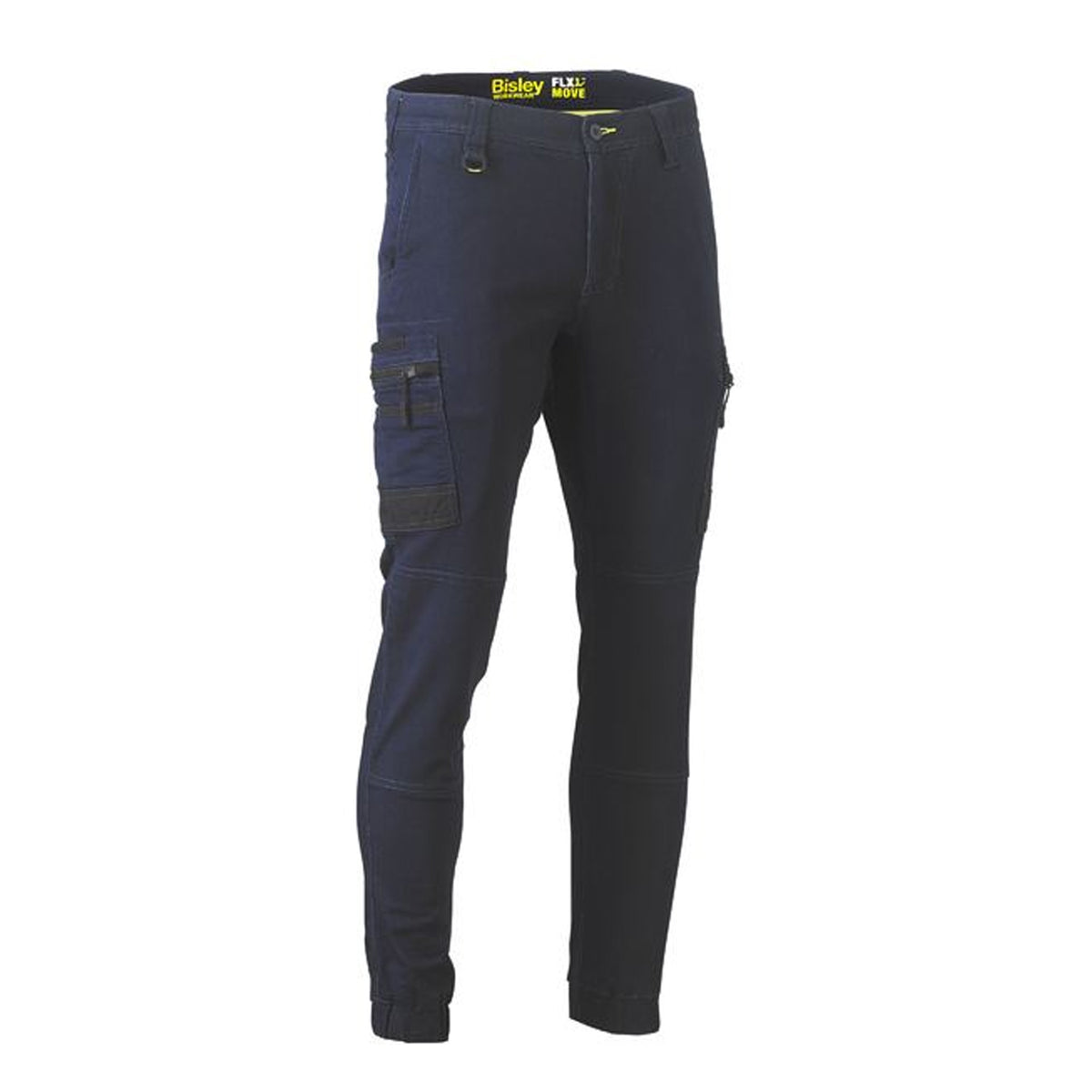 BISLEY FLX AND MOVE STRETCH CARGO CUFFED PANTS IN NAVY