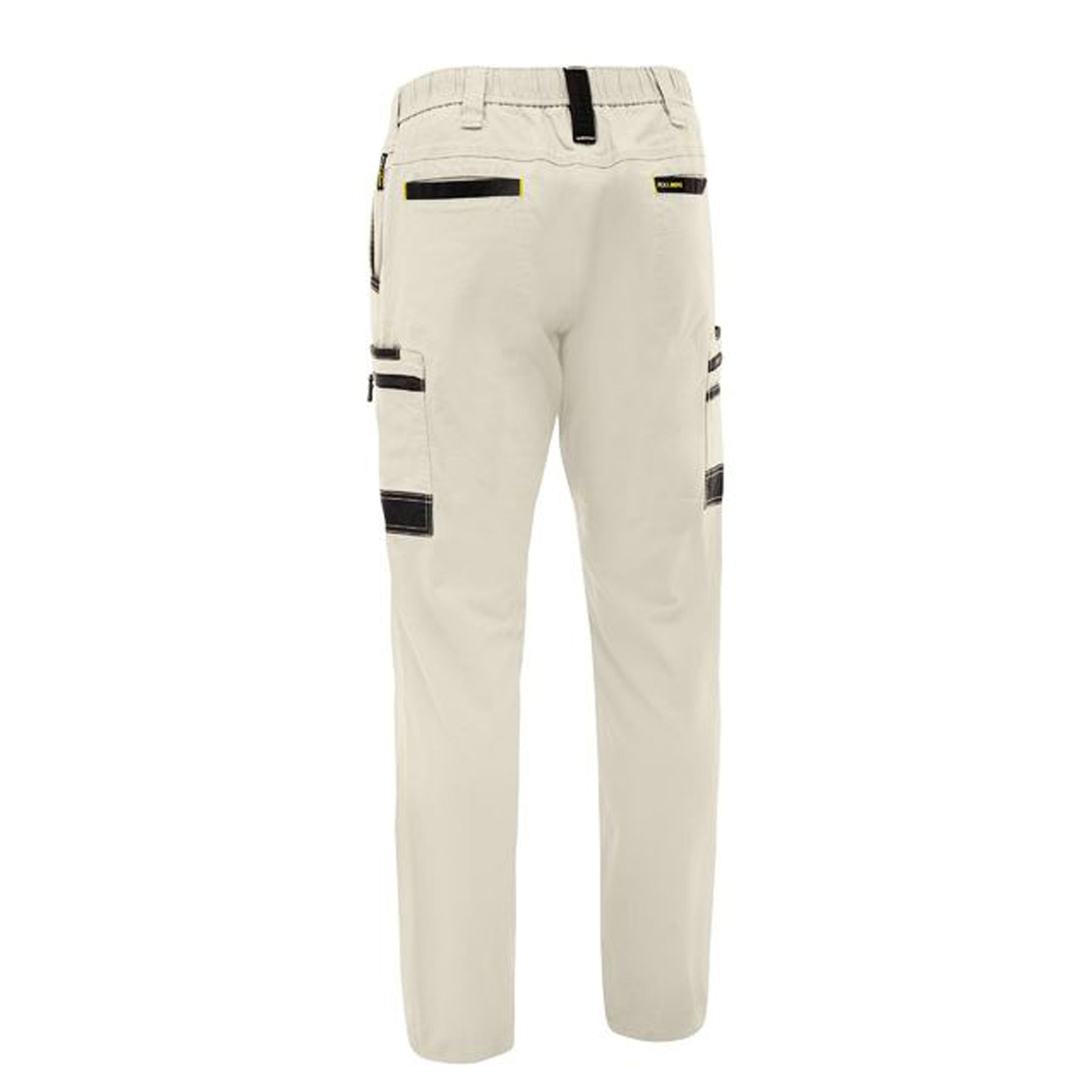 BISLEY FLX AND MOVE STRETCH CANVAS ELASTIC WAIST CARGO PANT IN STONE