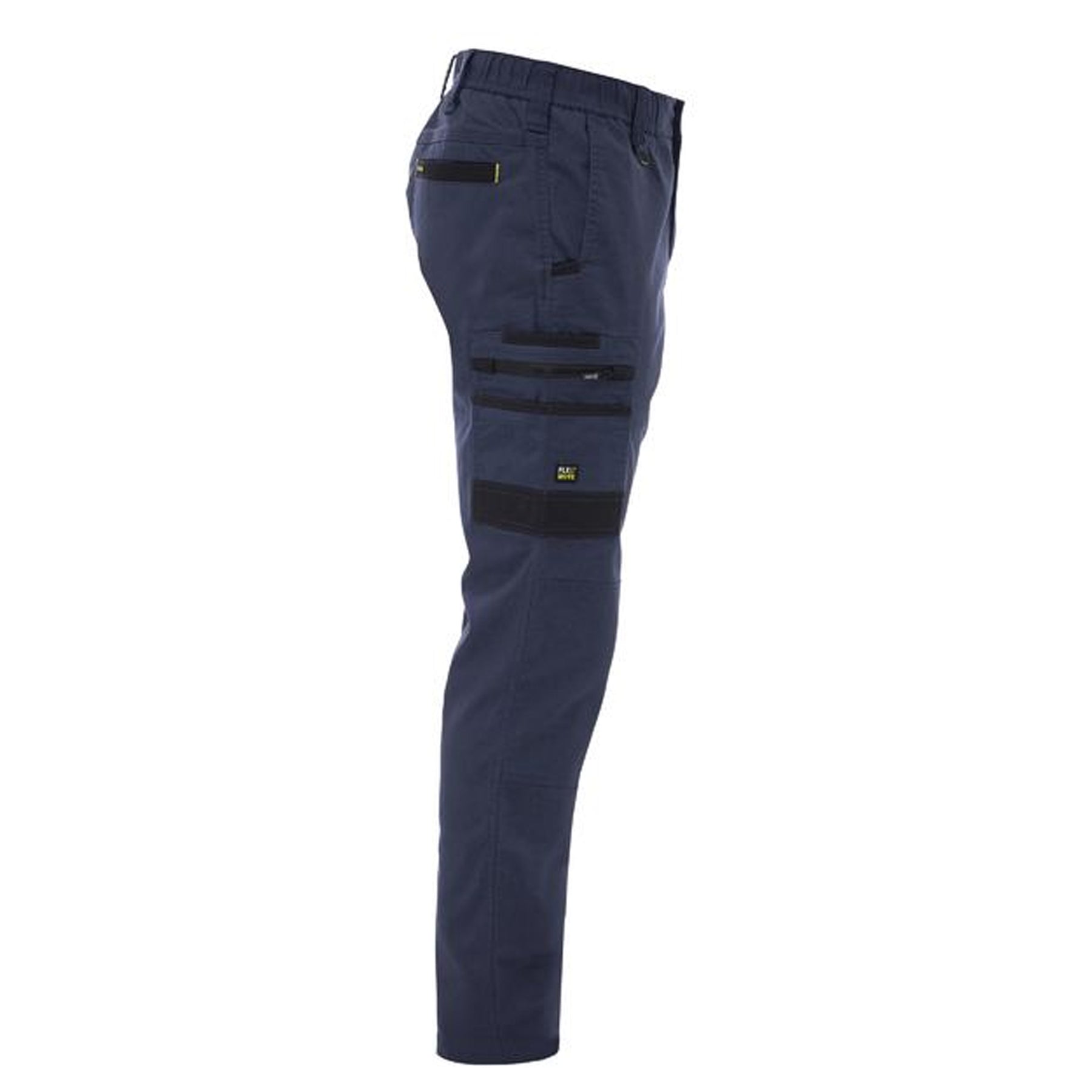BISLEY FLX AND MOVE STRETCH CANVAS ELASTIC WAIST CARGO PANT IN NAVY