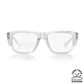 safestyle fusions clear frame with blue light lens
