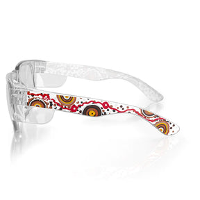 safestyle fusions clear frame clear lens glasses with indigenous art volume 1