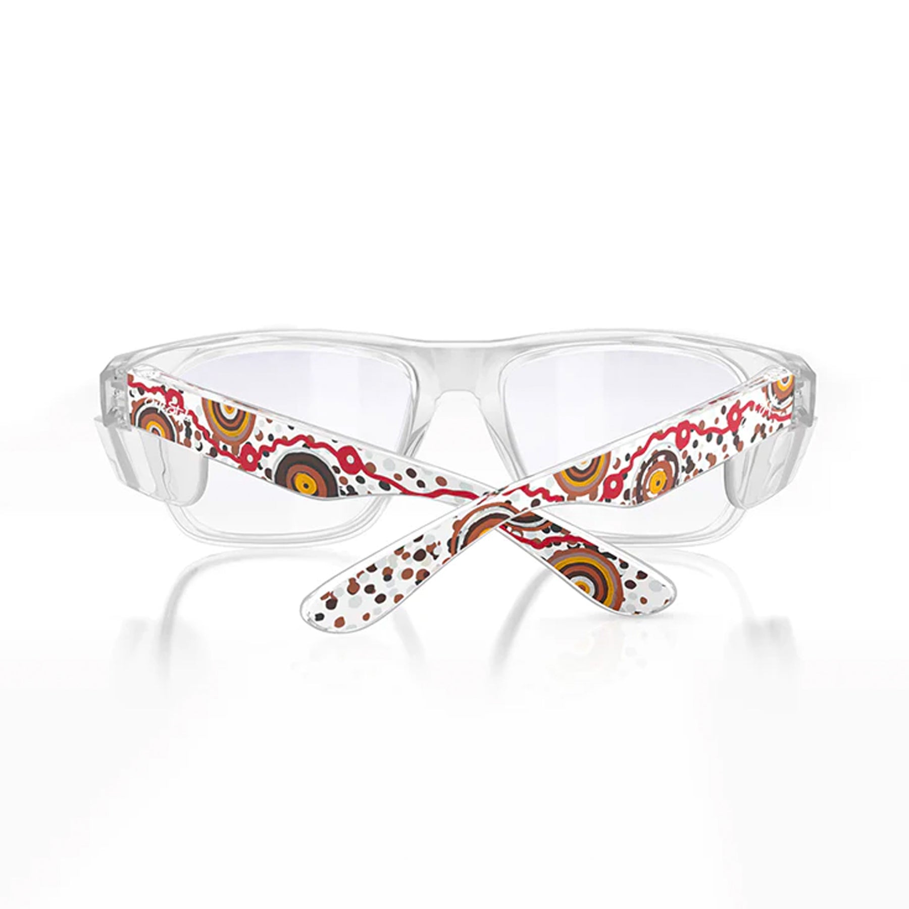 safestyle fusions clear frame clear lens glasses with indigenous art volume 1