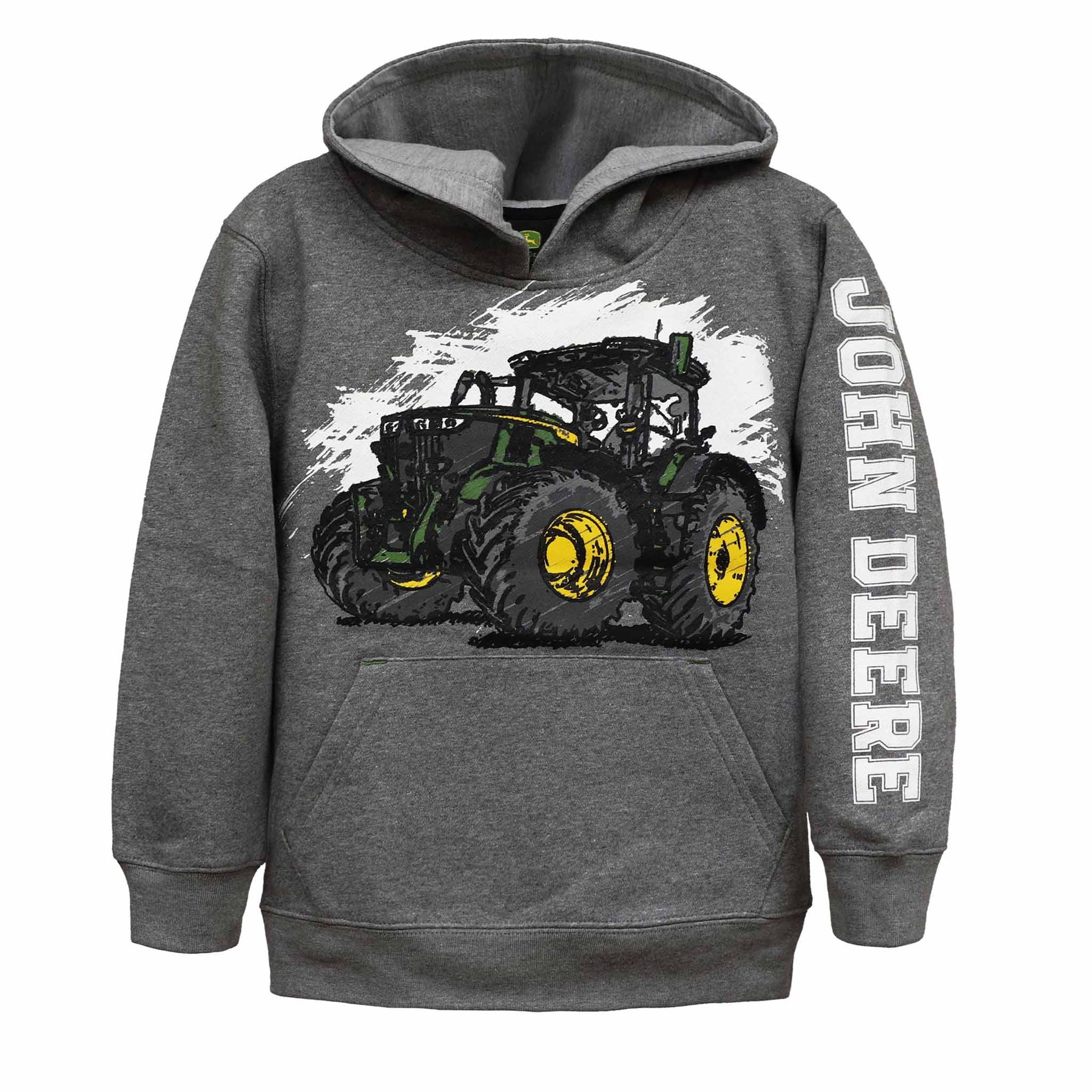 john deere sketch tractor kids hoodie