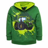 john deere splash tractor kids hoodie