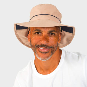 cancer council marvin bucket hat in beige