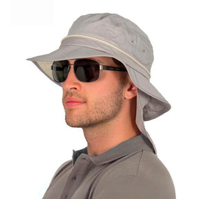 cancer council marvin bucket hat in silver grey