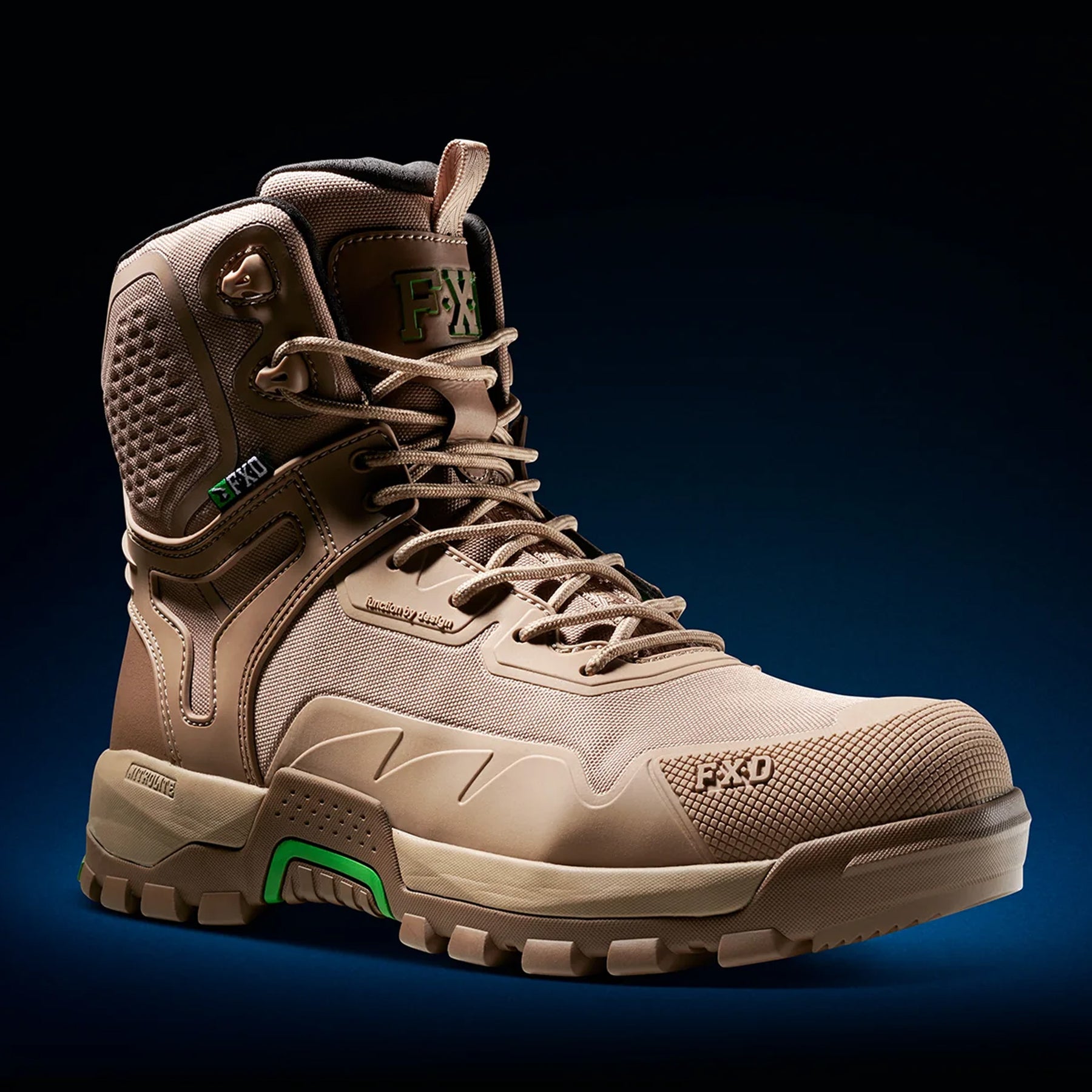 fxd dura900 nitrolite high cut work boot in stone