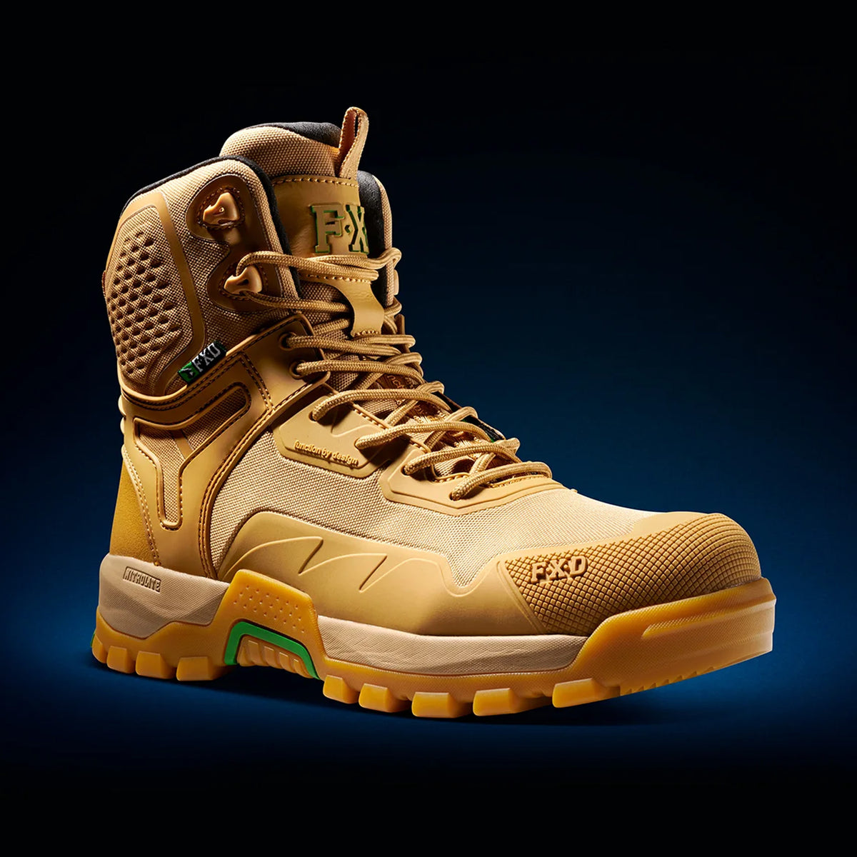 fxd dura900 nitrolite high cut work boot in wheat