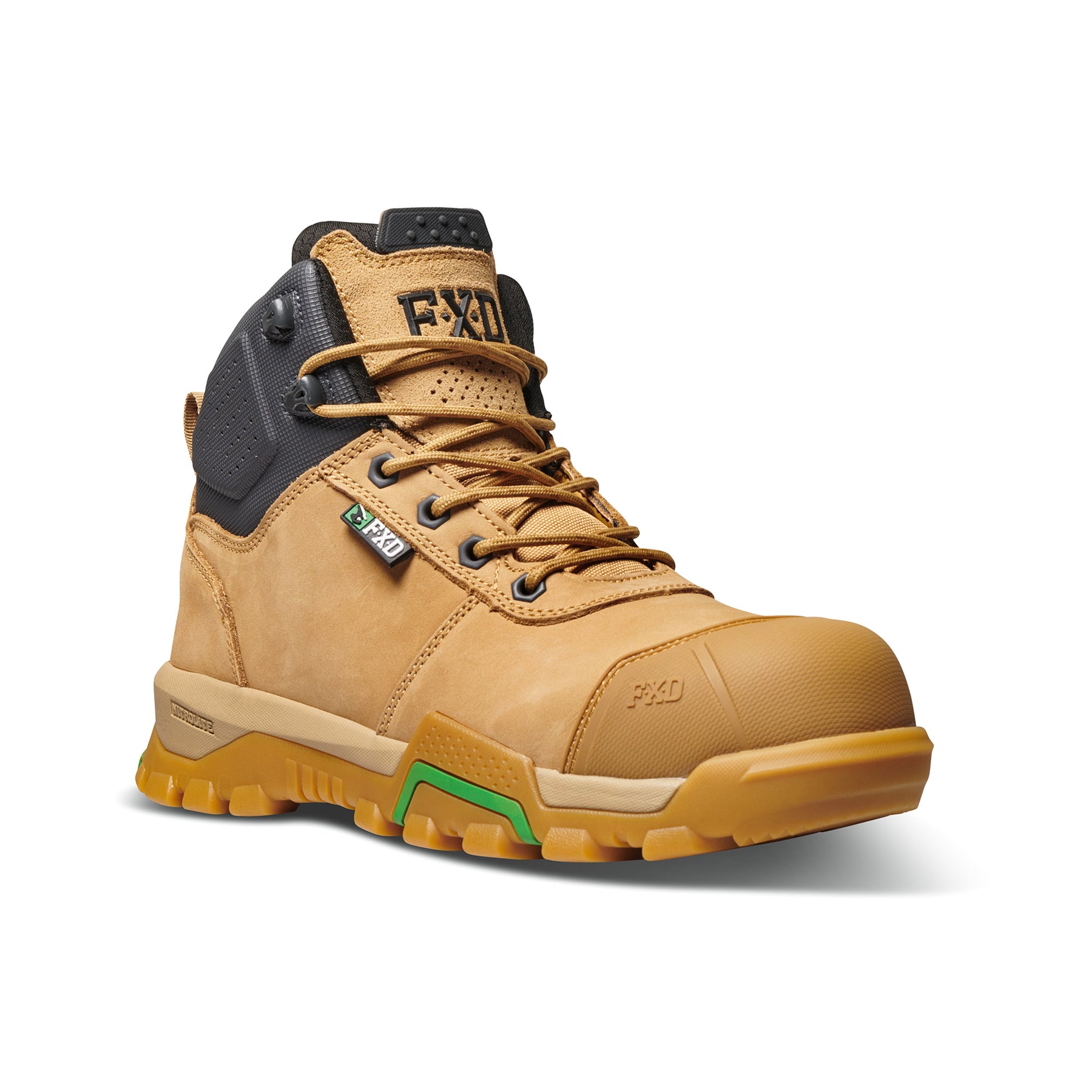 fxd nitrolite mid cut work boot in wheat