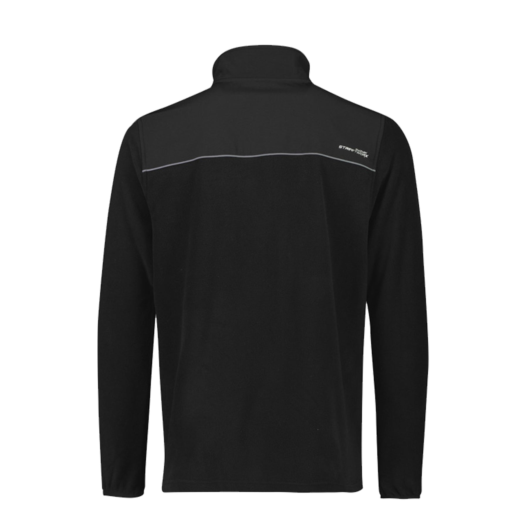 streetworx lightweight 1/4 zip polar fleece in black