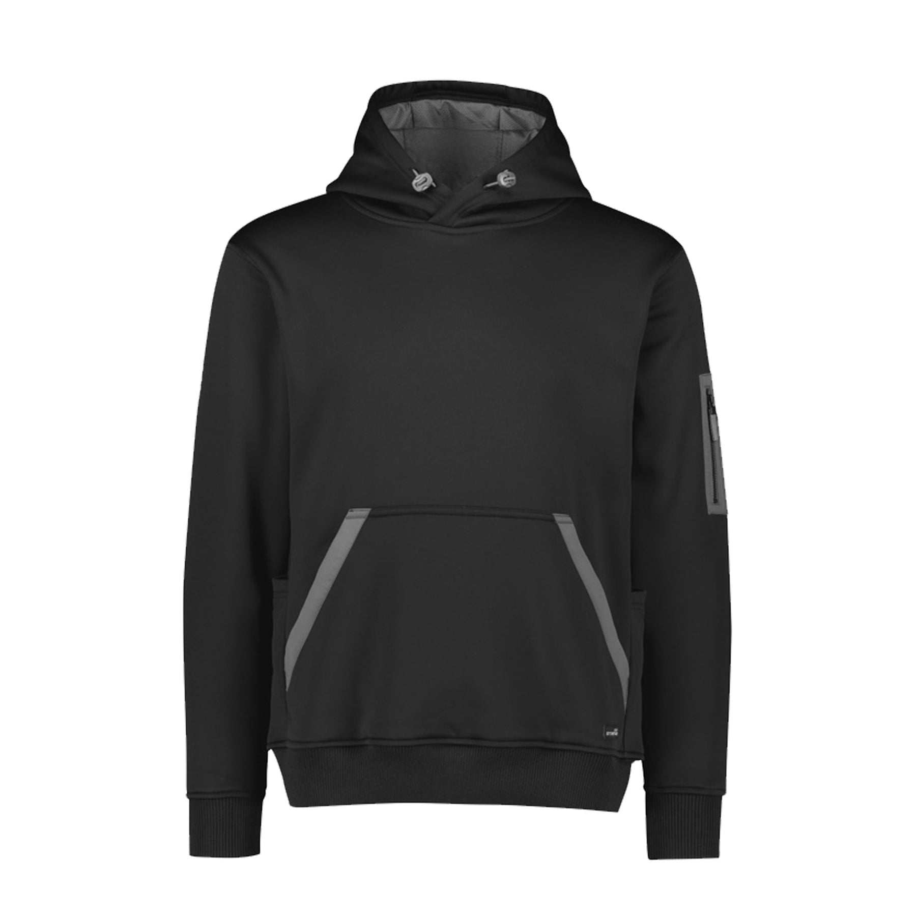 syzmik water resistant hoodie in black