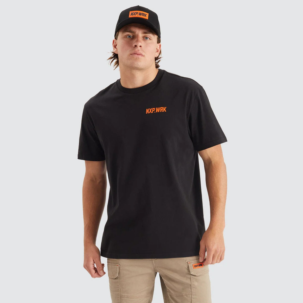 nxp concept relaxed tshirt in solid black