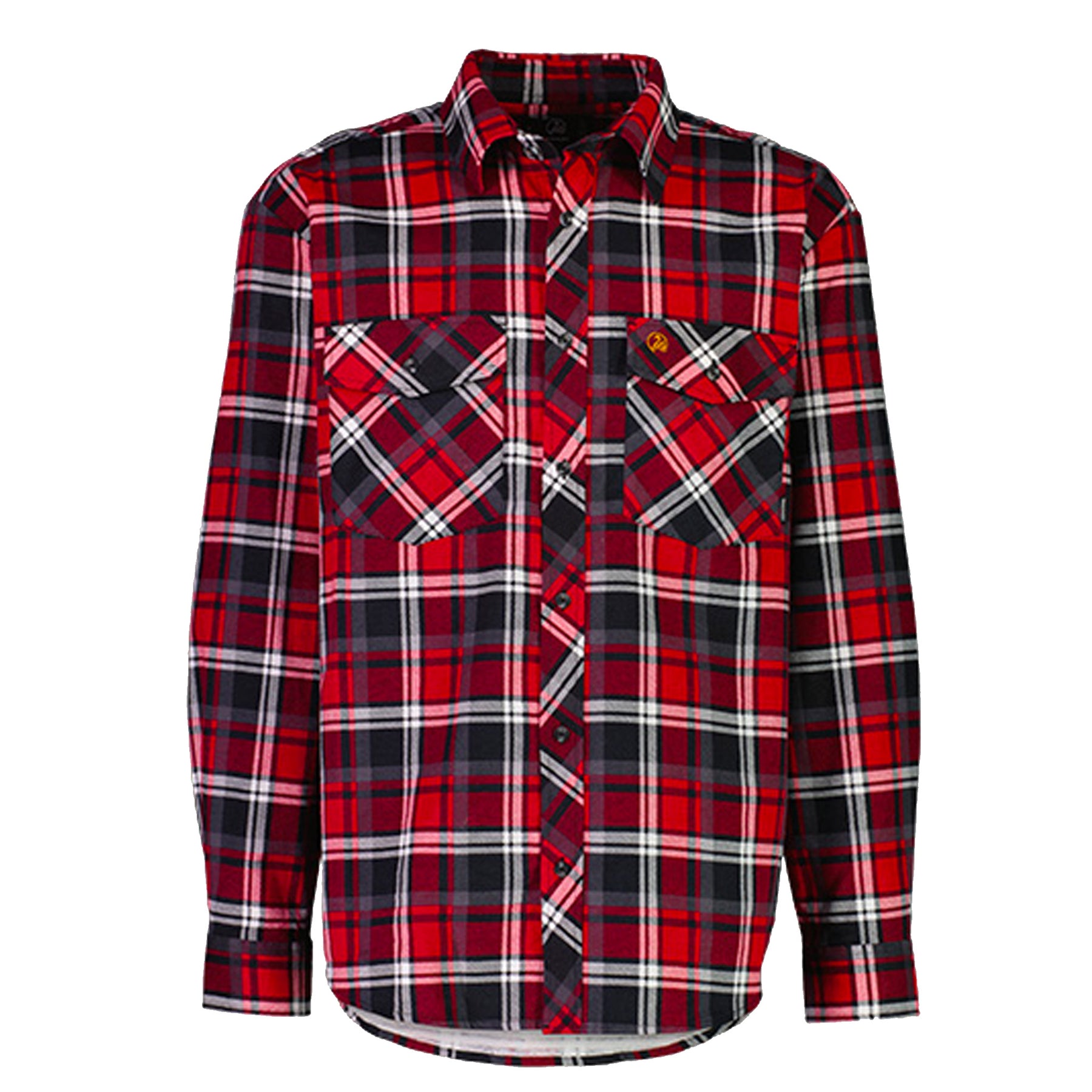 swanndri egmont full placket shirt in oxblood