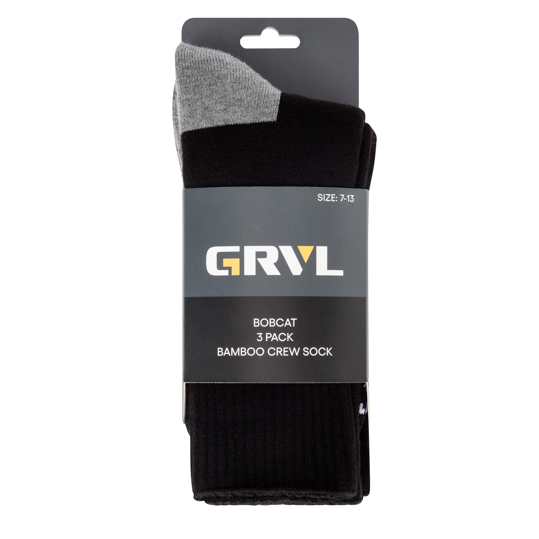 grvl bobcat bamboo crew socks