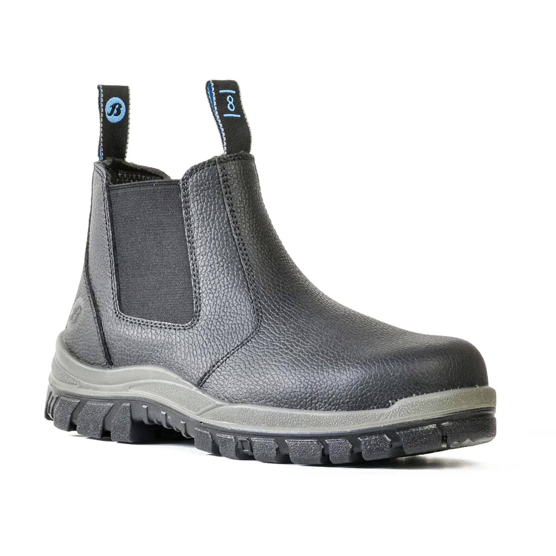 bata hercules black elastic side work boot