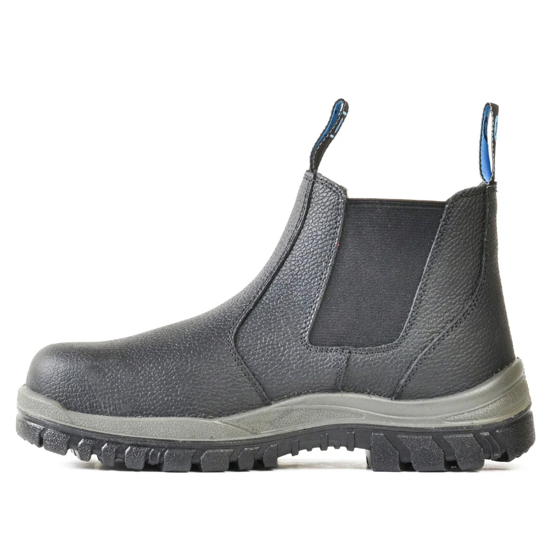bata hercules black elastic side work boot