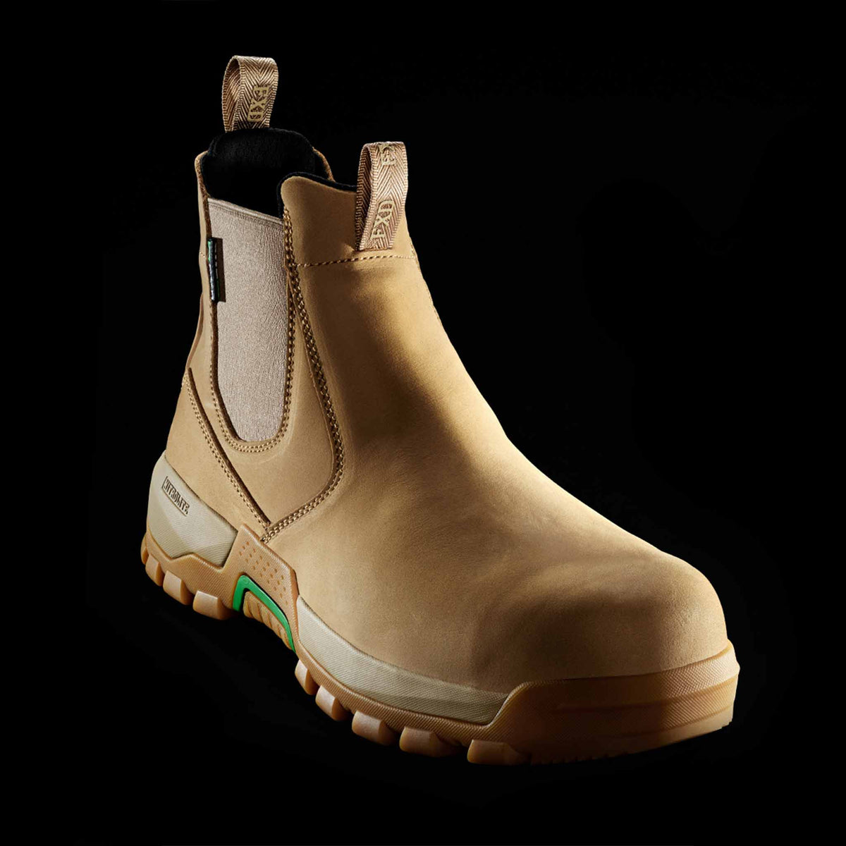 fxd nitrolite slip on work boot in wheat