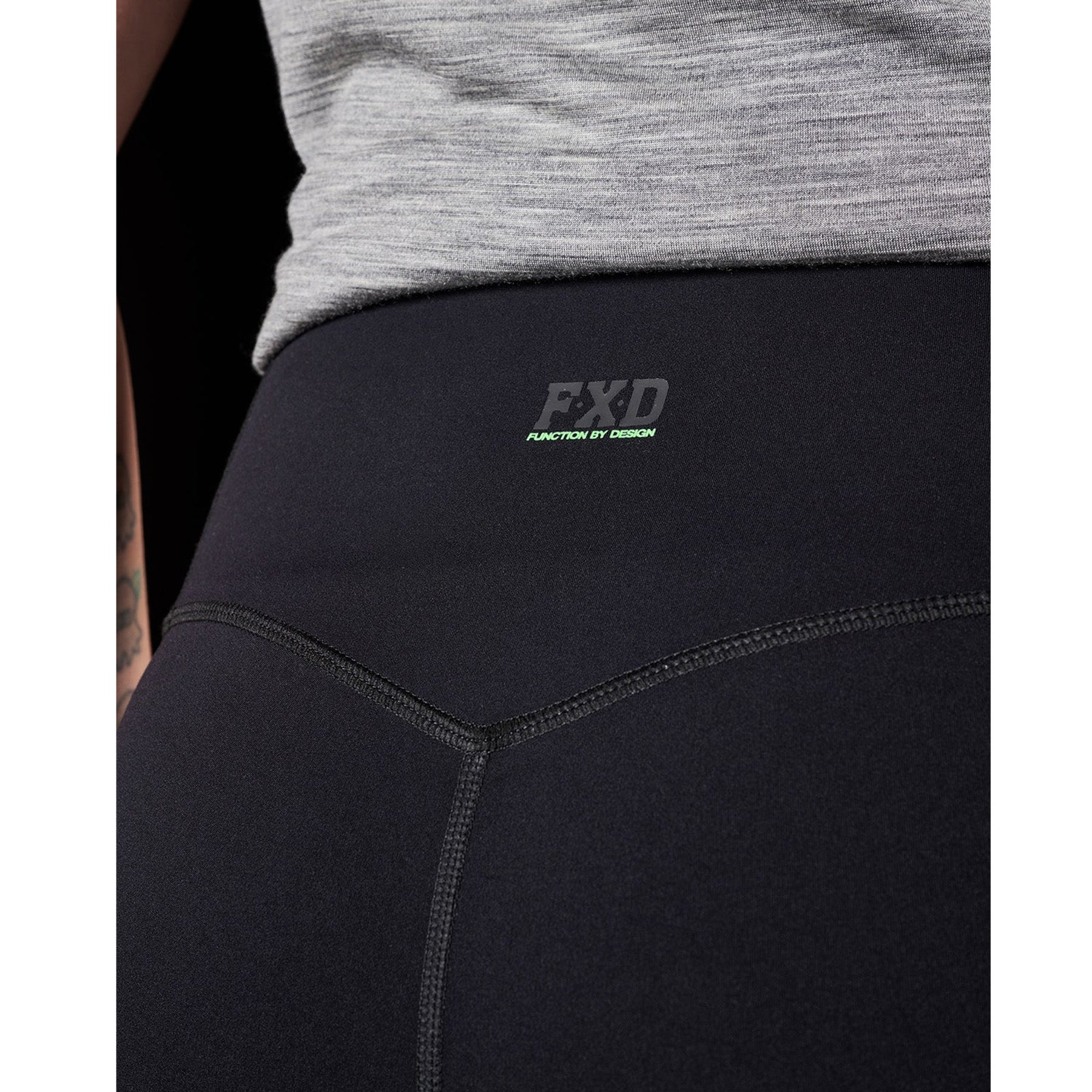 fxd ladies work leggins in black