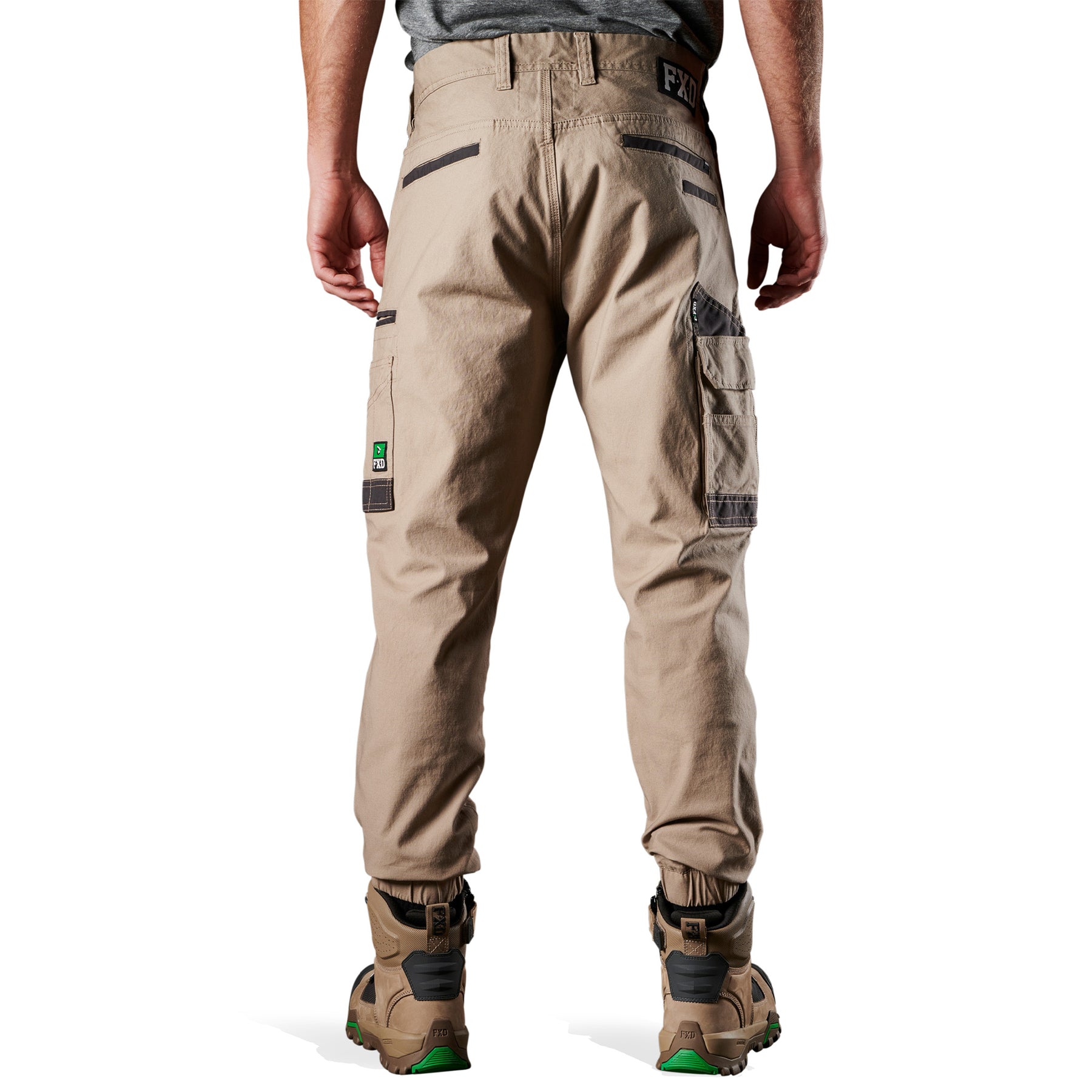 fxd stretch cuffed work pants in khaki