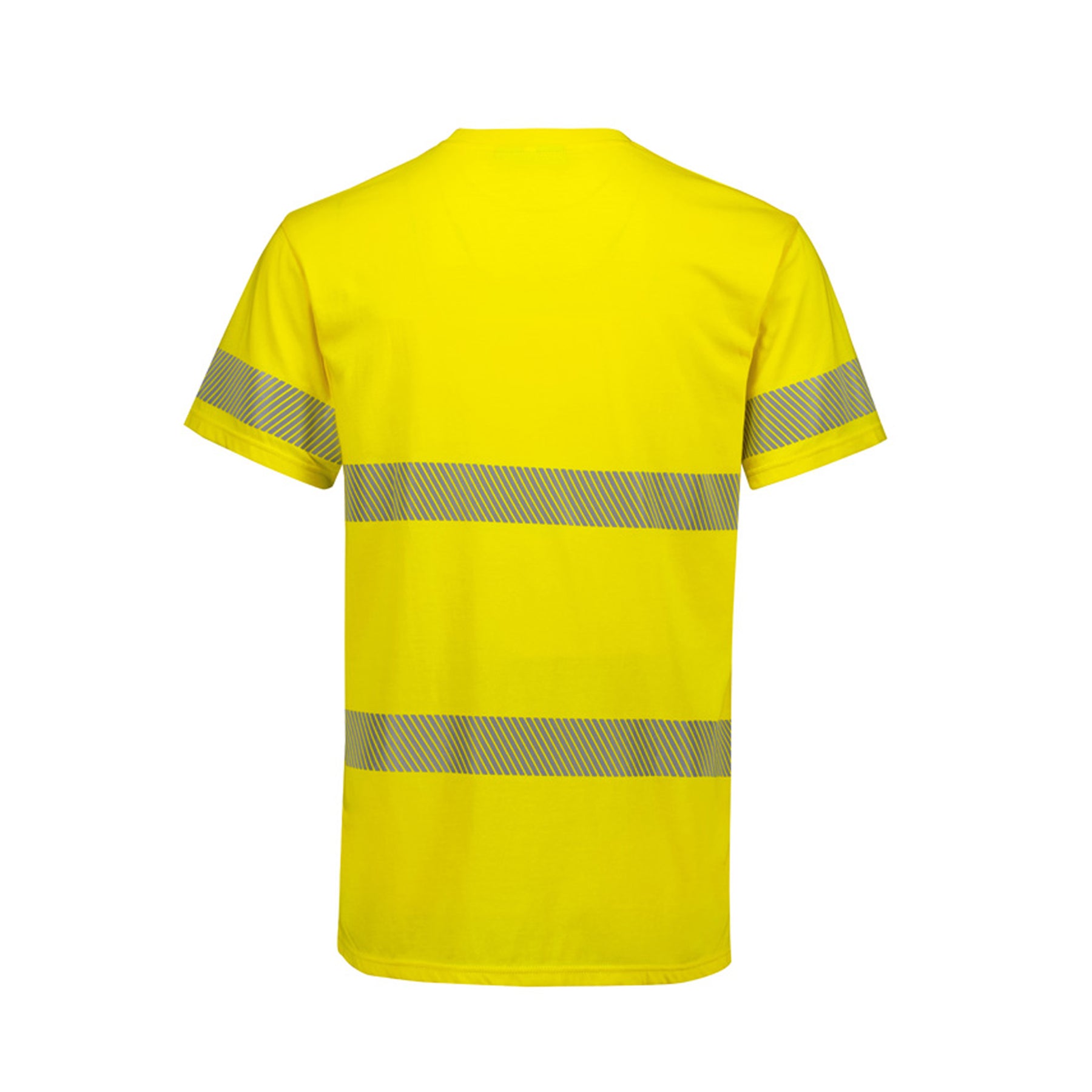 syzmik hi vis segmented tape cotton tee in yellow