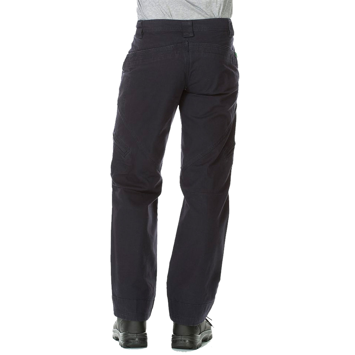 back of cotton canvas endurance cargo pants in navy
