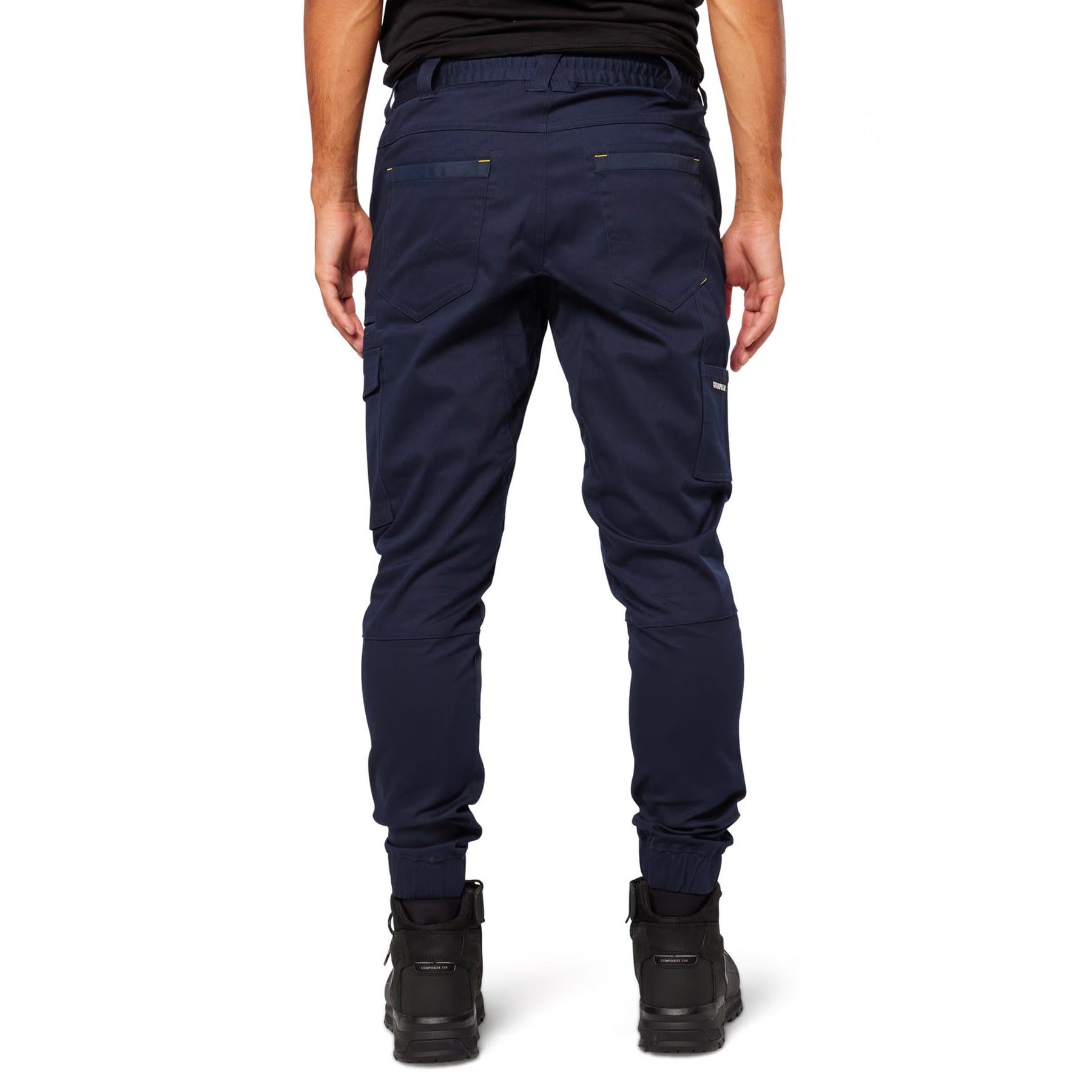 cat workwear cuffed dynamic pant in navy