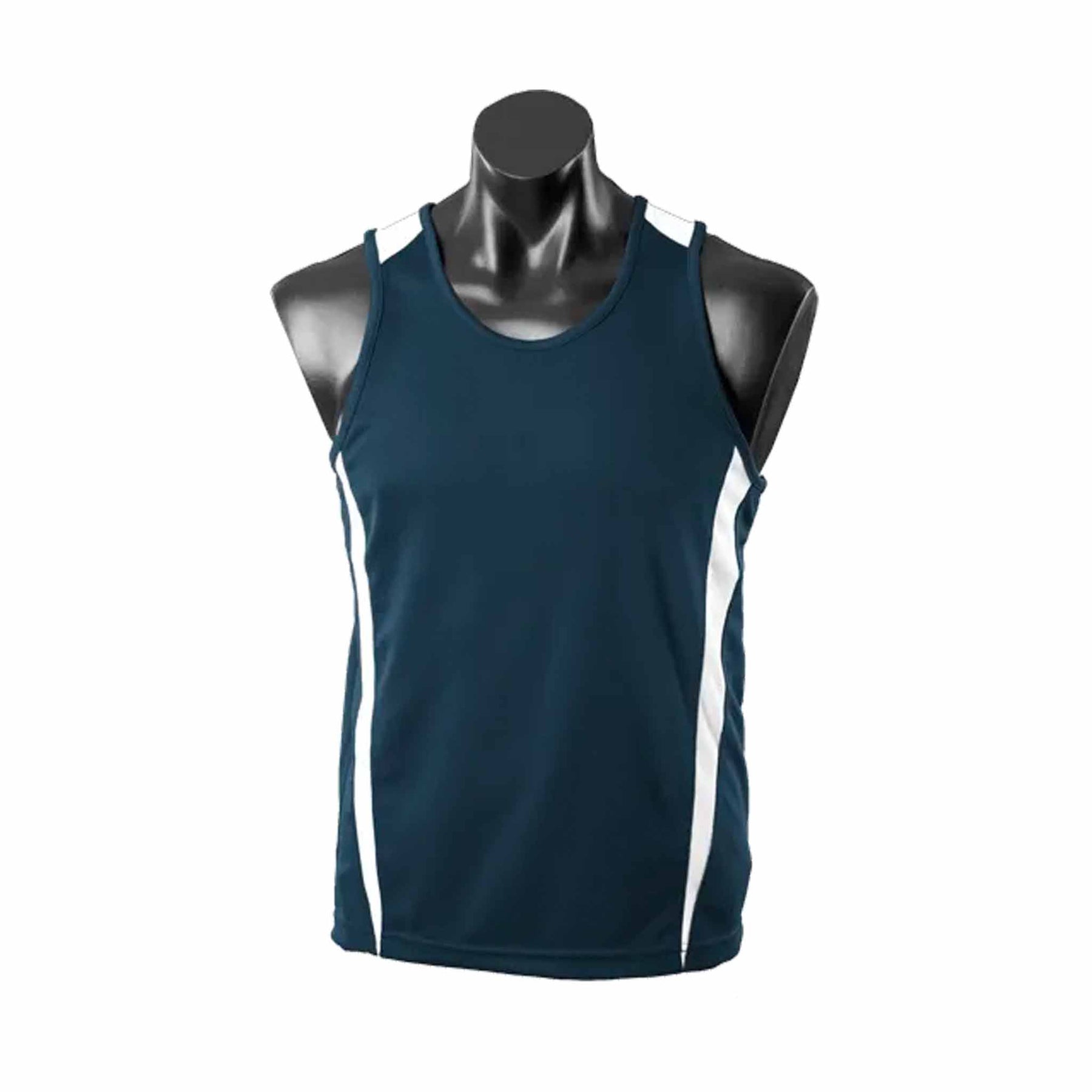 aussie pacific eureka singlet in navy white