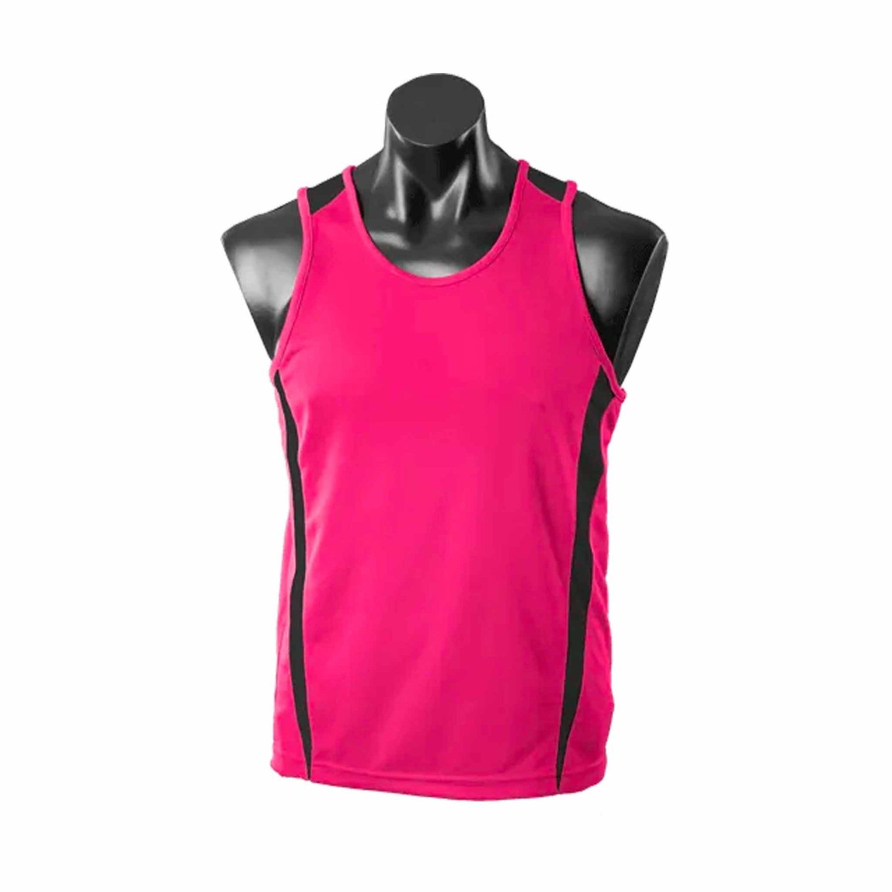 aussie pacific eureka singlet in pink black