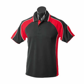 aussie pacific murray mens polo in black red