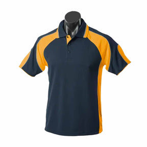 aussie pacific murray mens polo in navy gold