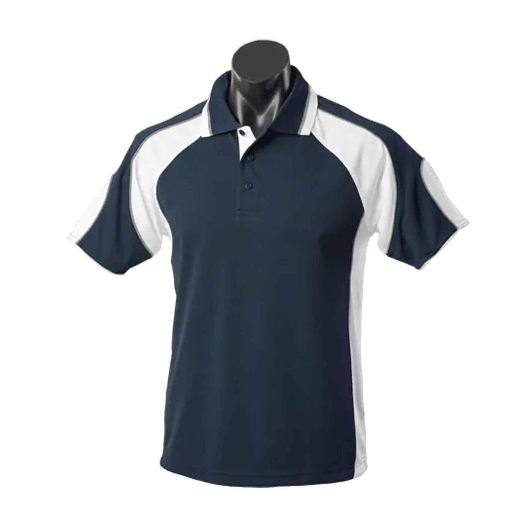 aussie pacific murray mens polo in navy white