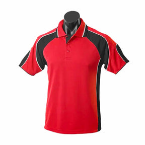 aussie pacific murray mens polo in red black