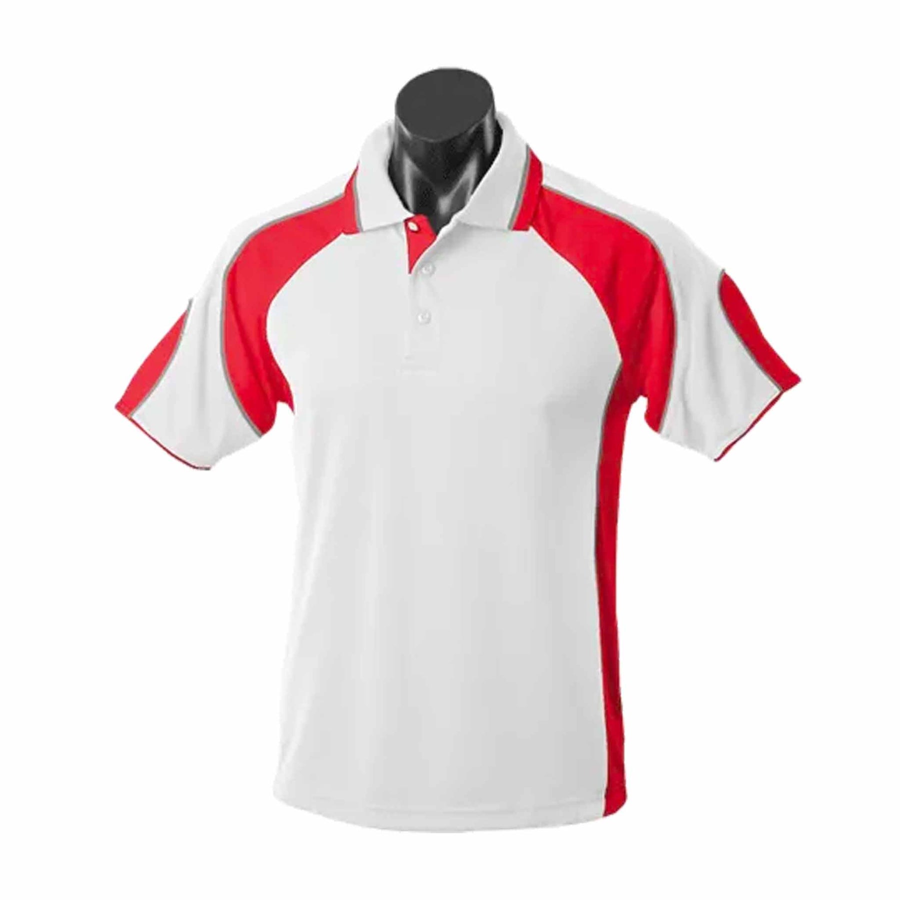 aussie pacific murray mens polo in white red