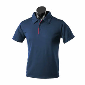aussie pacific yarra mens polo in navy red