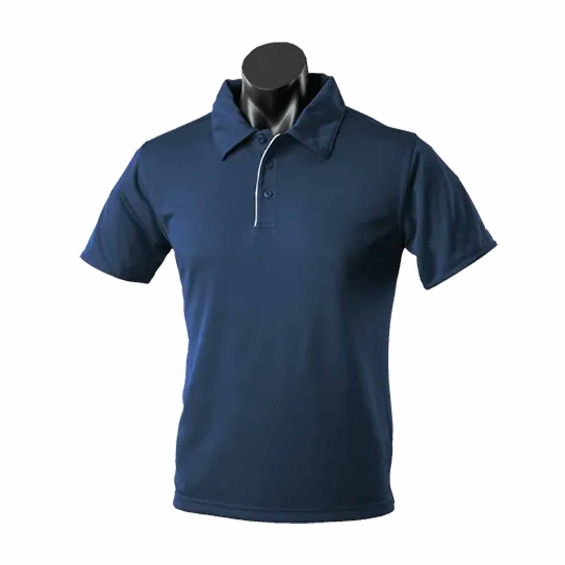 aussie pacific yarra mens polo in navy white