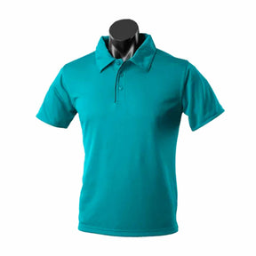 aussie pacific yarra mens polo in teal black