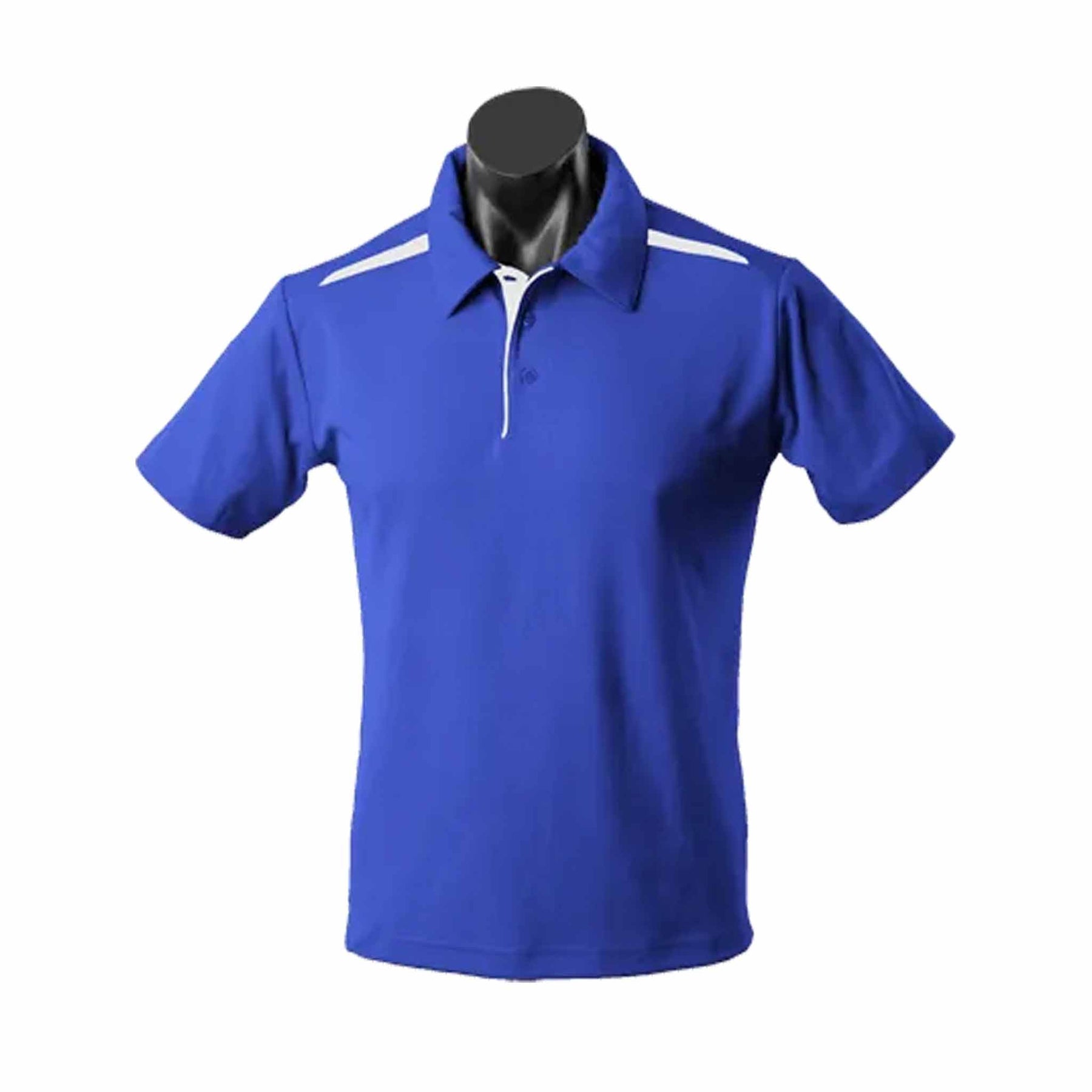 aussie pacific paterson mens polo in royal white